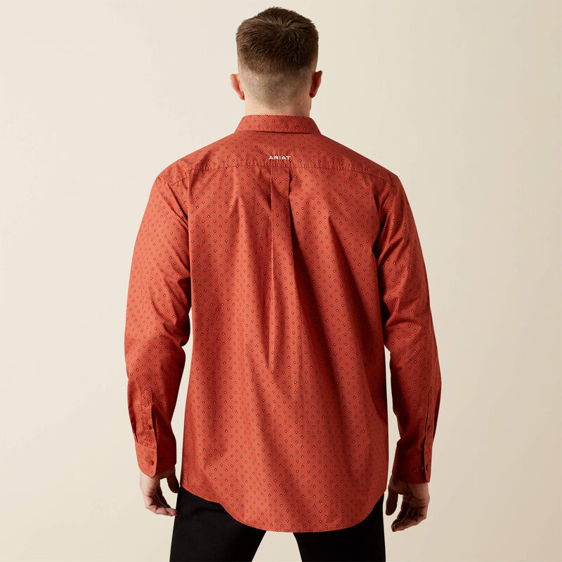 Ariat Men's Brick Red Team Porter Classic Fit Shirt