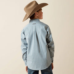 Ariat Boys Dark Teal Pro Series Townes Classic Fit Shirt
