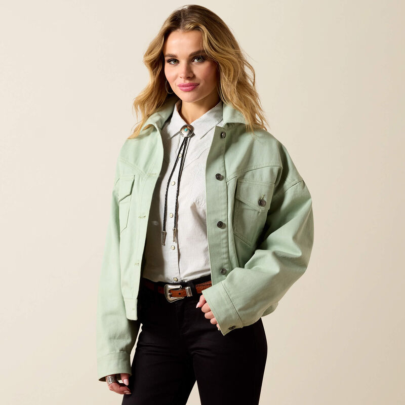 Ariat Women's Solar Cotton Silt Green Twill Jacket