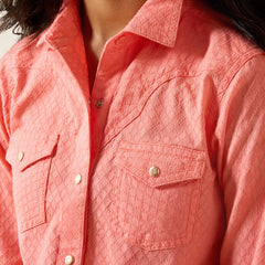 Ariat Girls Shell Pink Amanda Shirt