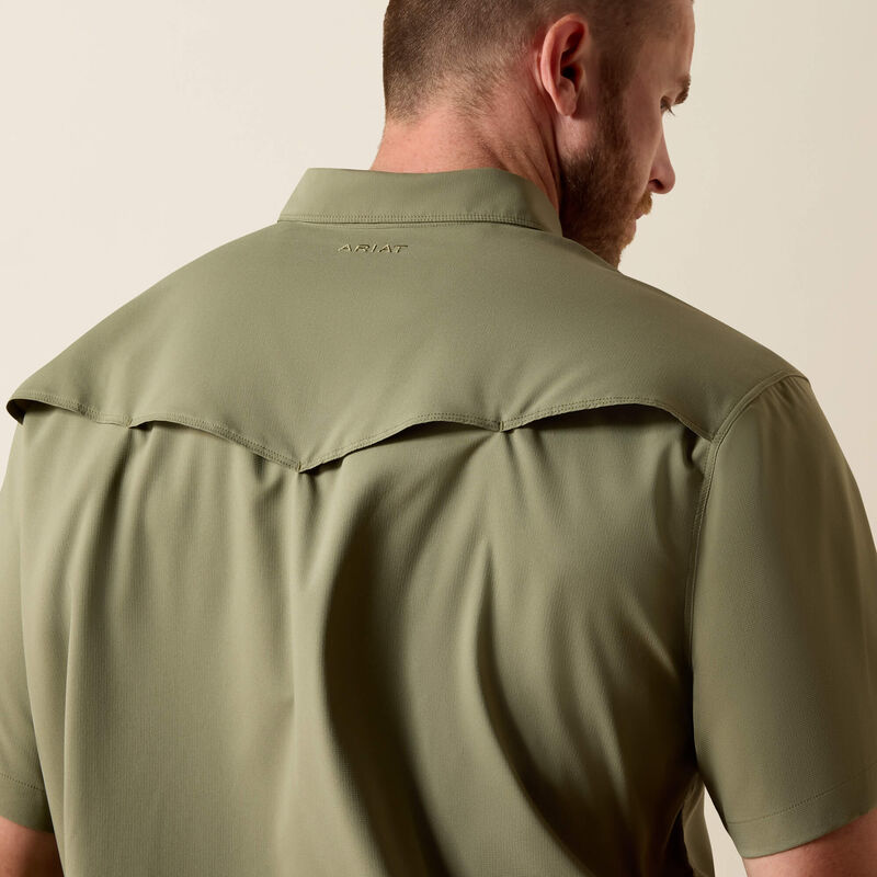 Ariat Men's Western Deep Green VentTEK Classic Fit Snap Shirt