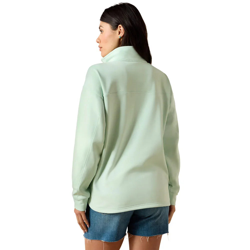 Ariat Women's Dusty Aqua Breeze 1/2 Zip Sweatshirt