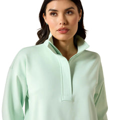 Ariat Women's Dusty Aqua Breeze 1/2 Zip Sweatshirt