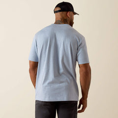 Ariat Rebar Cotton String Rain Heather Standard Pocket Tee