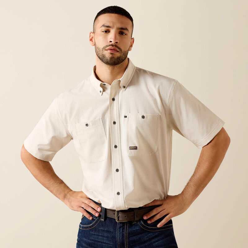 Ariat Men's Rebar Moonbeam Made Tough 360 Airflow Work Shirt