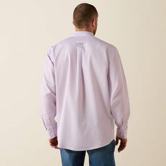 Ariat Men's Wrinkle Free Rhapsody Solid Pinpoint Oxford Shirt