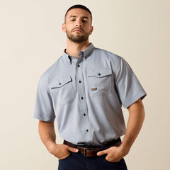 Ariat Men's Dark Denim Rebar Made Tough VentTEK DuraStretch Work Shirt