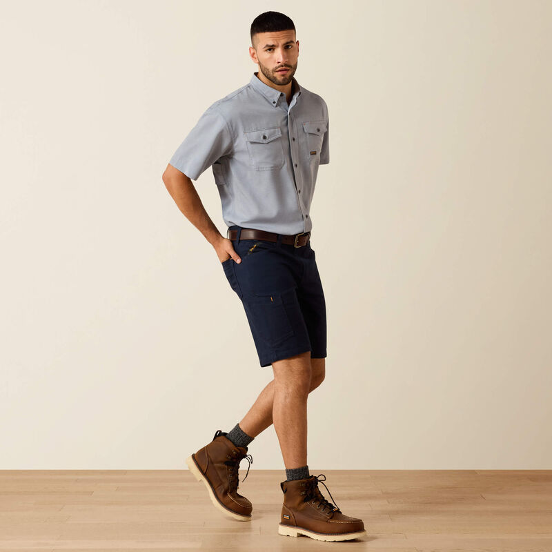Ariat Men's Dark Denim Rebar Made Tough VentTEK DuraStretch Work Shirt