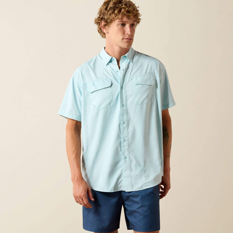 Ariat Men's VentTEK Outbound Classic Fit Blue Glow Shirt