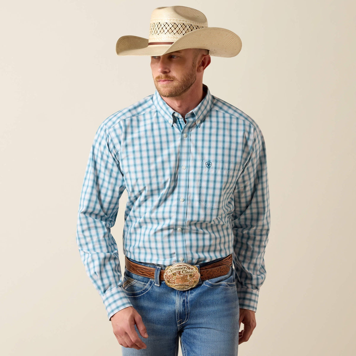 Ariat Men's Corsair Plaid John Pro Long Sleeve Shirt