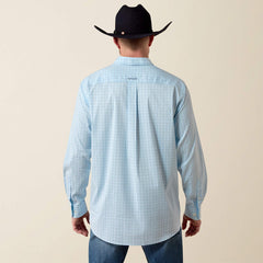 Ariat Men's Crystal Blue Plaid Everything Classic Fit Shirt