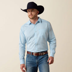 Ariat Men's Crystal Blue Plaid Everything Classic Fit Shirt