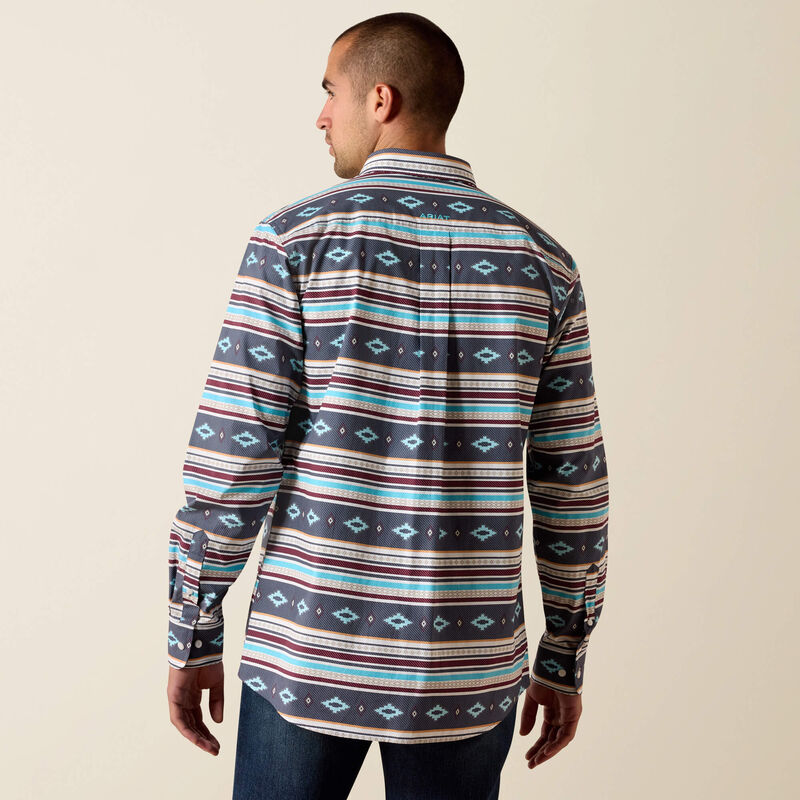 Ariat Men's Maui Blue Pluto Fitted Shirt