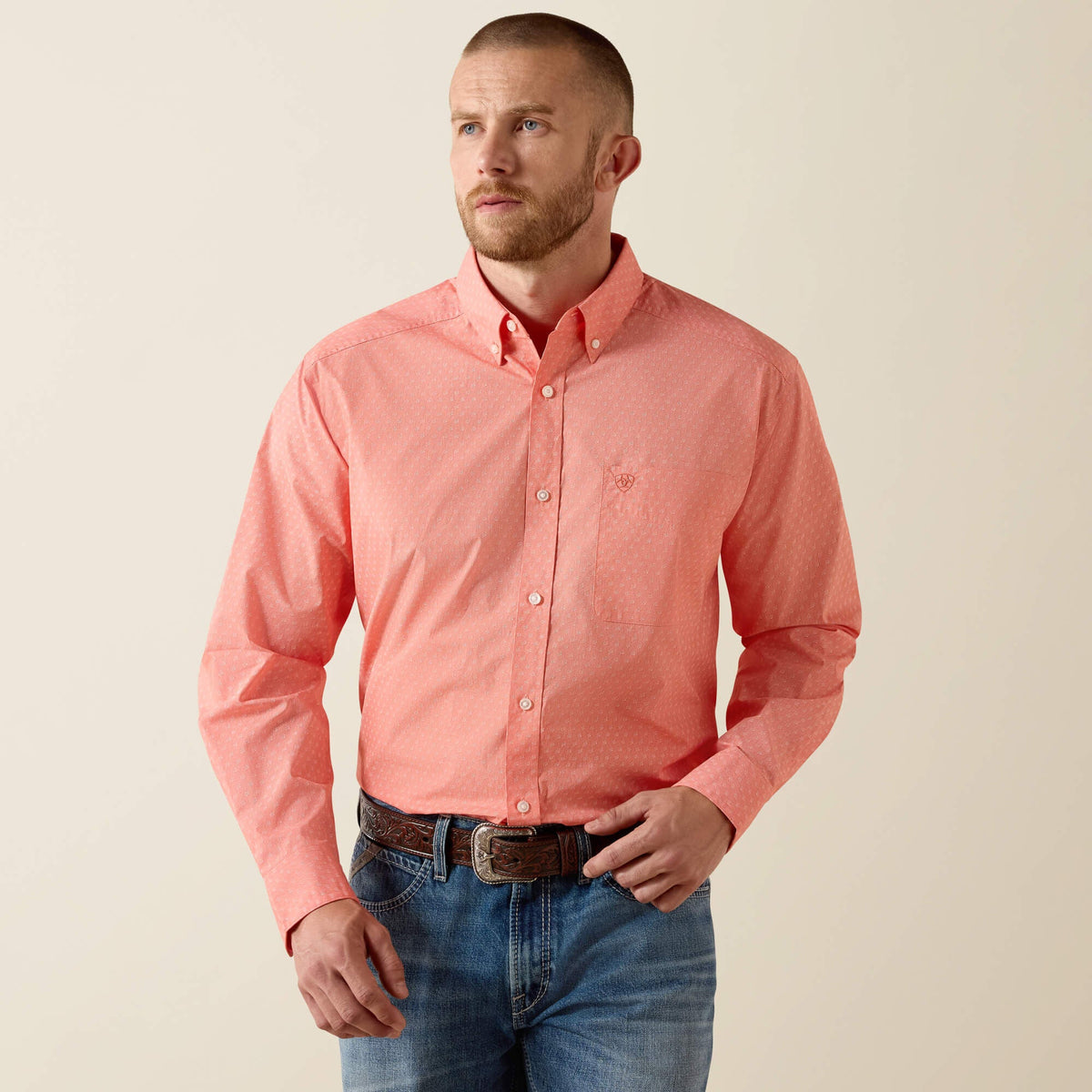 Ariat Men's Emberglow Speckled Jerry Classic Fit Shirt