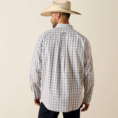 Ariat Men's White Plaid Pro Series Phoenix Classic Fit Shirt