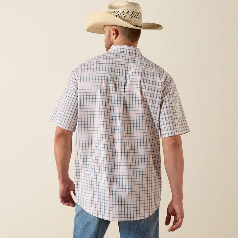 Ariat White Plaid Pro Series Tex Classic Fit Shirt