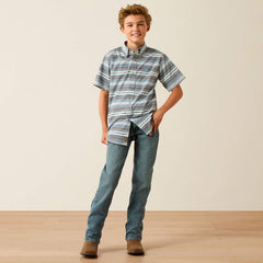 Ariat Boys Excalibur Pauline Short Sleeve Botton Up Shirt