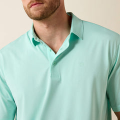 Ariat Men's 360 Airflow Classic Fit Beach Glass Polo