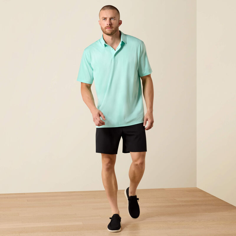 Ariat Men's 360 Airflow Classic Fit Beach Glass Polo