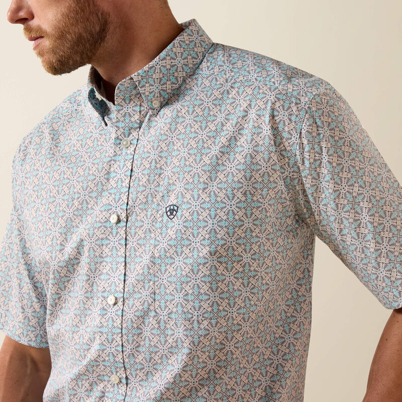 Ariat Men's Blue Elixir Southwest Print Pier Classic Fit Shirt