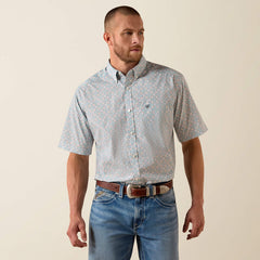 Ariat Men's Blue Elixir Southwest Print Pier Classic Fit Shirt