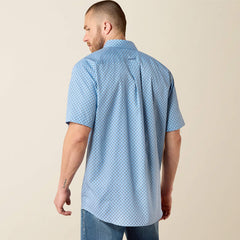 Ariat Men's Wrinkle Free Blissful Blue Cash Classic Fit Shirt