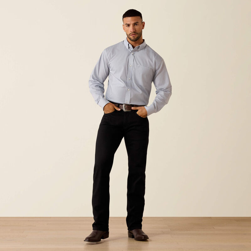 Ariat Men's Wrinkle Free Weather Vane Leandro Classic Fit Shirt