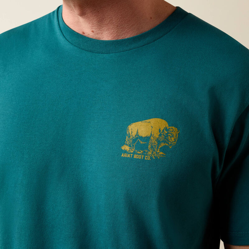 Ariat Men's Mediterranean Bison Wander Flag Classic Tee