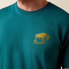 Ariat Men's Mediterranean Bison Wander Flag Classic Tee