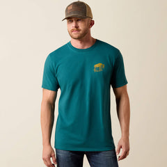 Ariat Men's Mediterranean Bison Wander Flag Classic Tee