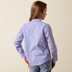 Ariat Girls' Western Motifs Shirt - Lavender