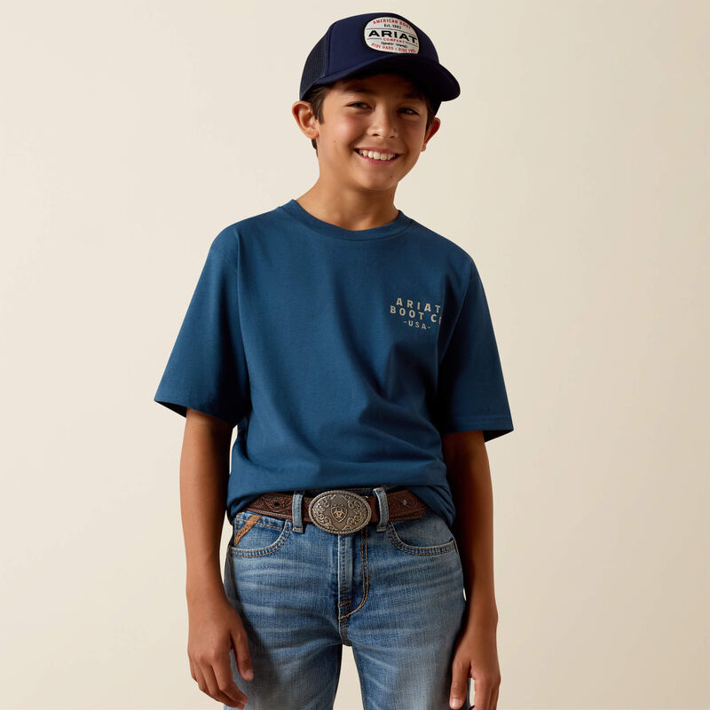 Ariat Boy's Key Largo Drop Down Eagle Tee