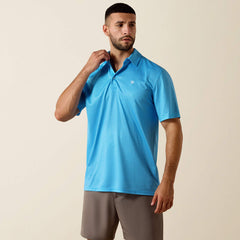 Ariat Men's Ibiza Blue All Over Print Polo