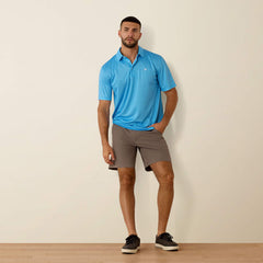 Ariat Men's Ibiza Blue All Over Print Polo