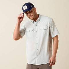 Ariat Western VentTEK Aqua Heather Classic Fit Shirt