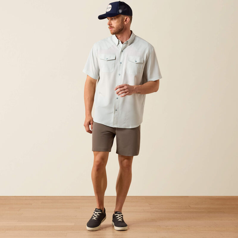 Ariat Western VentTEK Aqua Heather Classic Fit Shirt