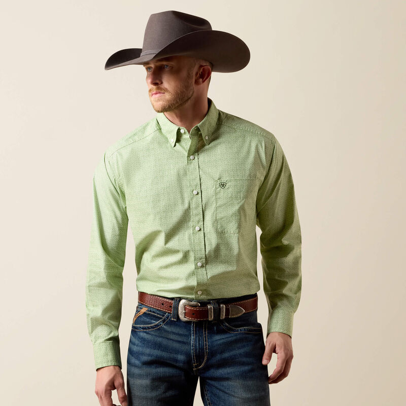 Ariat Men's Loden Frost Green Smitty Classic Fit Shirt