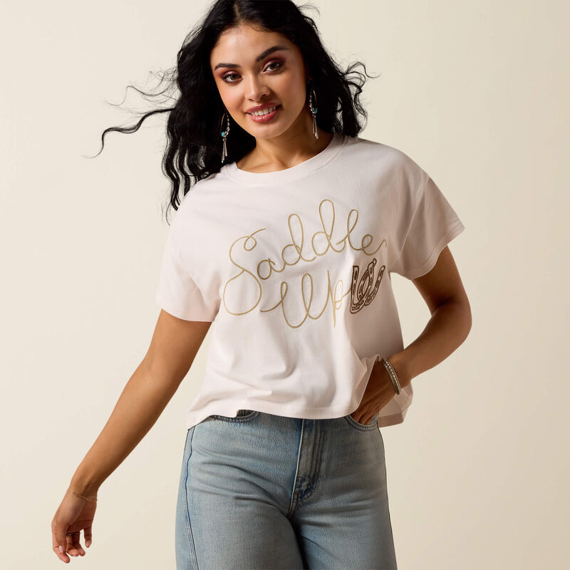 Ariat Women's Sea Salt Saddle Up Tee