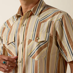 Ariat Men's Bandshell Stripe Retro Hawthorne Fitted Snap Shirt