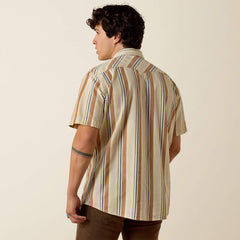 Ariat Men's Bandshell Stripe Retro Hawthorne Fitted Snap Shirt