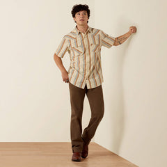 Ariat Men's Bandshell Stripe Retro Hawthorne Fitted Snap Shirt