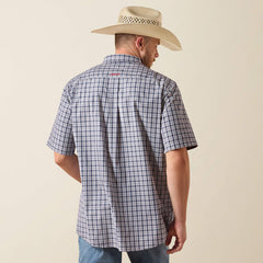 Ariat Men's Pro Series Barry Evening Blue Plaid Classic Fit Shirt