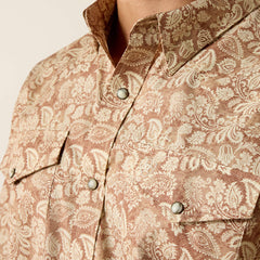 Ariat Men's Irish Creme Fynn Classic Fit Snap Shirt