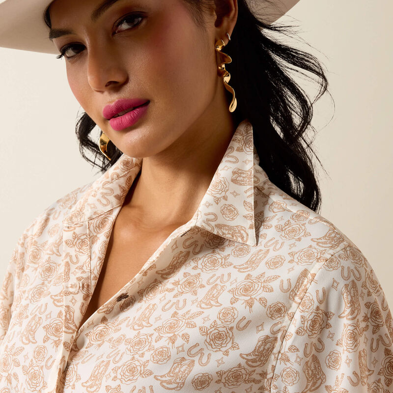 Ariat Women's Boots 'N' Roses Homestyle Shirt