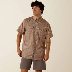 Ariat Printed Cartouche VentTEK Western Fitted Snap Shirt