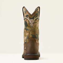 Ariat Groundbreaker Antler Waterproof Wide Square Toe Work Boot