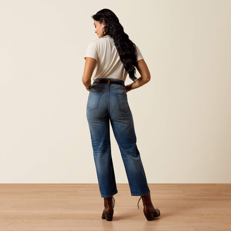 Ariat Women's Ultra High Rise Relaxed Tomboy Straight Leg Jeans