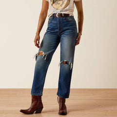 Ariat Women's Ultra High Rise Relaxed Tomboy Straight Leg Jeans