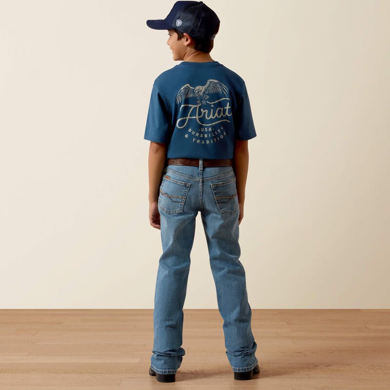 Ariat Boys B4 Relaxed Palmer Boot Cut Jeans
