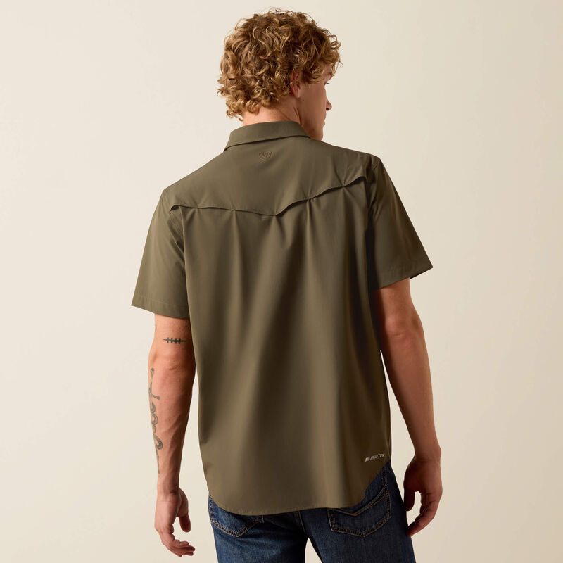Ariat Men's Frontier Tough Grape Leaf VenTEK Western Fitted Snap Shirt